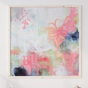 Pastel Spring colors Blush Pink prints for wall, floral prints for kids room, preppy Art Wall Decor feminine Wabi Sabi Wall Art canvas