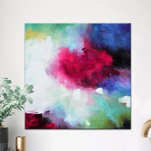 Fuchsia wall art, pink cloud, large abstract print, Pink blue Giclée, Abstract Giclee Print, Modern Art Abstract, living room décor office