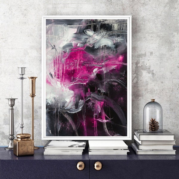 Fuschia and Gray - Etsy