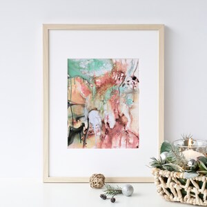 Multicolor Abstract Painting: Light Pastel Colors, Modern Wall Art
