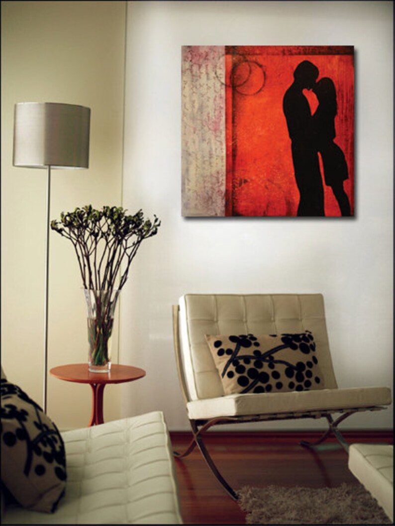 Abstract painting Feng Shui art Attract Love Zen painting Etsy