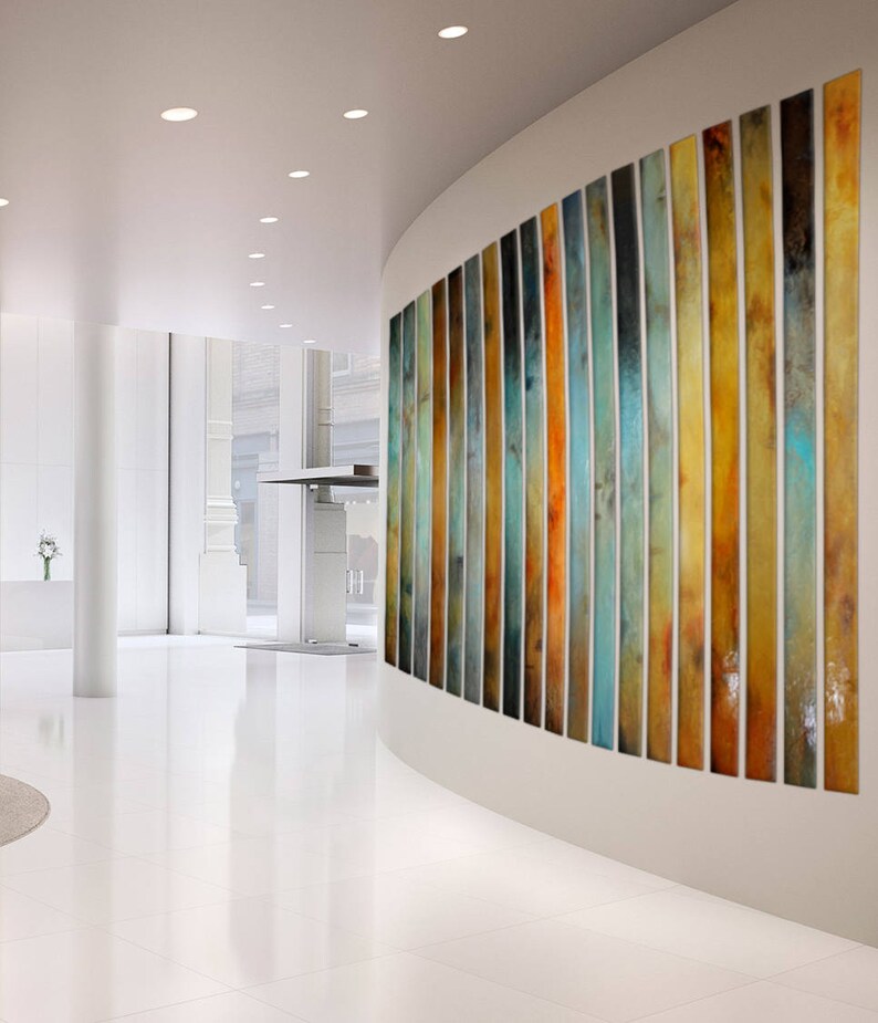 Multiple Panels Foyer Art Curved Large Wall Art Art on Etsy Canada