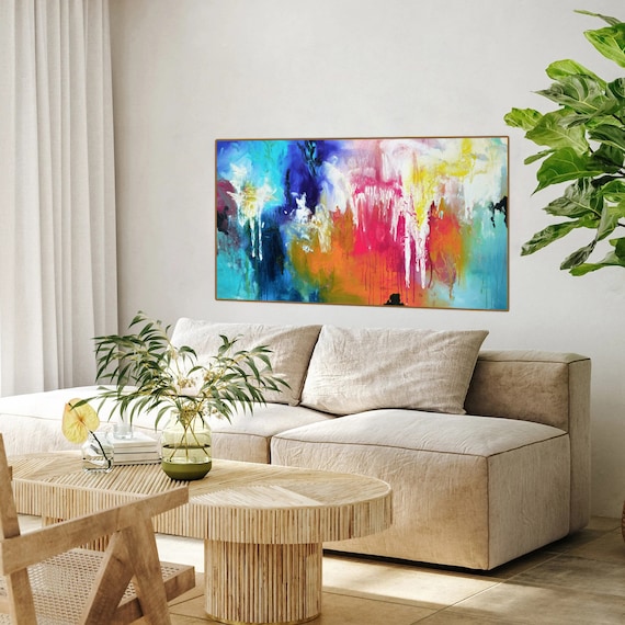 Colorful Abstract Canvas Print: Modern Bold Wall Art