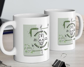 Cute Matcha Mug Matcha Green Tea Lover Gift Birthday Gift Green Tea Mug Tea Lover Gift Birthday Coffee Mug, Best gift for a Friend