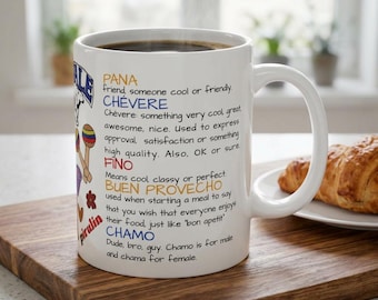 Venezuelan Slang Mug | Gift for venezuelan Personalized Venezuela Phrase Coffee Cup