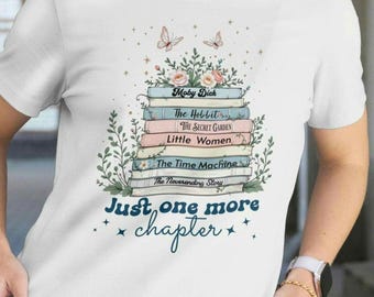 Maglietta personalizzata per amanti dei libri: maglietta con titolo di libro personalizzato