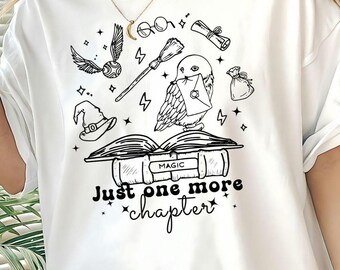 Gift for Book Lover Reading T-shirt Harry potter for book nerd Bookworm Gift Unisex Tshirt Harry potter wizard magic bookish