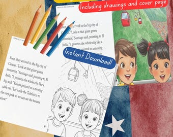 Activity to entertain kids Venezuela  coloring pages to keep kids entertained and busy. Places to visit in Venezuela story / coloring  book