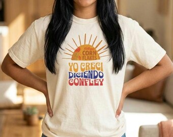 Gift for Venezuelan T-shirt Venezuela Confley Phrase T-shirt | Venezuelan Jargon Corn Flakes Tee