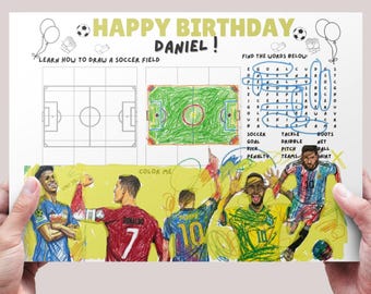 FIFA World Cup 2026  Activity Placemat to entertain kids word search for children coloring page to keep kids entertained and busy birthday