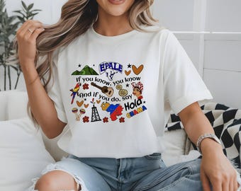 Venezuelan T-shirt Caracas Venezuela Shirt doodles arepas chama Gift Top for Venezuelan