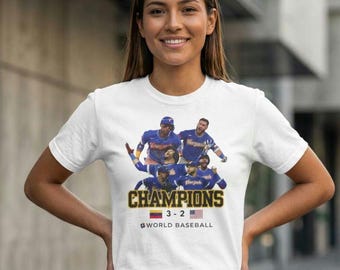 La squadra del Venezuela vince. Campioni del mondo classici 2026 Venezuela T-shirt baseball amante baseball venezuelano. Clasico del Mundial de Beisbol