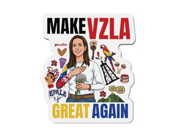 Icona del Venezuela di Maria Corina Machado / regalo per magnete venezuelano / Rendiamo il Venezuela di nuovo grande