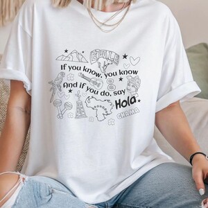Venezuelan Icon Doodles Unisex T-shirt Caracas Venezuela Tee South American Shirt Latin American Gift Top for Venezuelans Venezuelan image 7