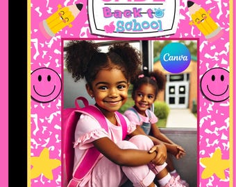 Printable Composition Notebook Cover Templates: Back To School (Digital Download