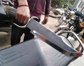 Custom Handmade High Carbon Steel Hunting Bowie Knife With Stag Horn Handle - Camping Knife - Collectible Knife With Leather Sheath