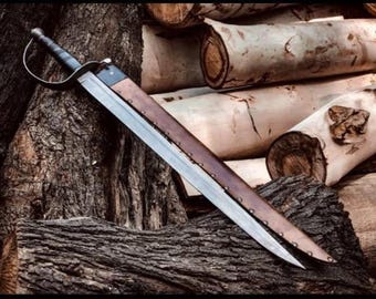 JACK SPARROW SWORD Pirates of the Caribbean Cutlass Saber Replica High Carbon Steel Sword, Costume Sword, Historical Sword, Groomsmen Gift