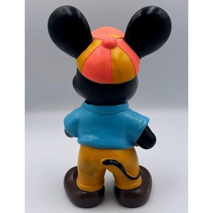 Figura de vinilo vintage de Mickey Mouse de Disney de 9 pulgadas, WDP Japón, coleccionable de los años 60-70 imagen 3