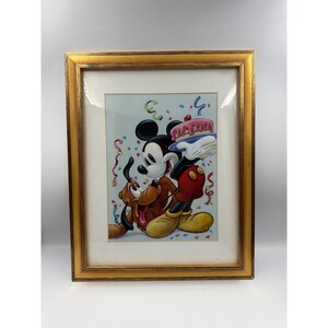 Disney Mickey Mouse Collectibles Framed Art PVC Figure Hats Cap Lot of 4 image 15