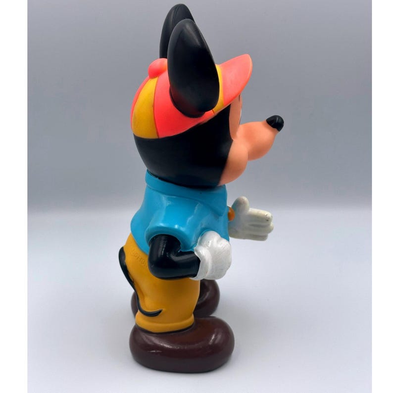 Figura de vinilo vintage de Mickey Mouse de Disney de 9 pulgadas, WDP Japón, coleccionable de los años 60-70 imagen 2