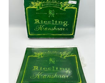 Bandeja de Vinho e Queijo Staehleng Rheingau Riesling Rótulo de Vidro Verde 2005