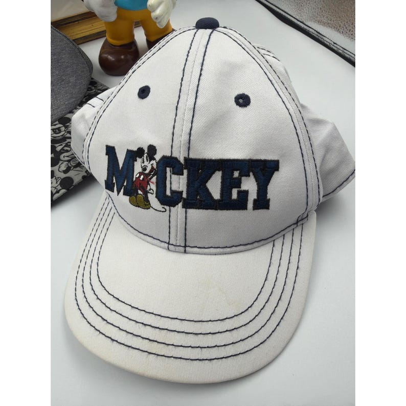 Disney Mickey Mouse Collectibles Framed Art PVC Figure Hats Cap Lot of 4 image 2