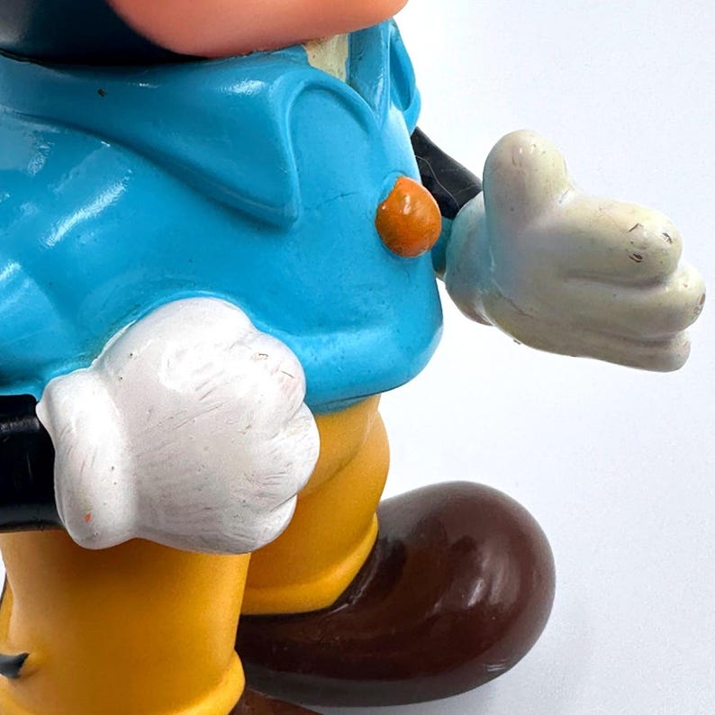 Figura de vinilo vintage de Mickey Mouse de Disney de 9 pulgadas, WDP Japón, coleccionable de los años 60-70 imagen 8