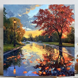 Herbst Wand Kunst, Leinwand oder Poster, Herbst Wand Dekor, Herbst Wohn Dekor, Wohnzimmer Dekor, Modernes Dekor, Natur Wand Kunst, Saisonales Dekor