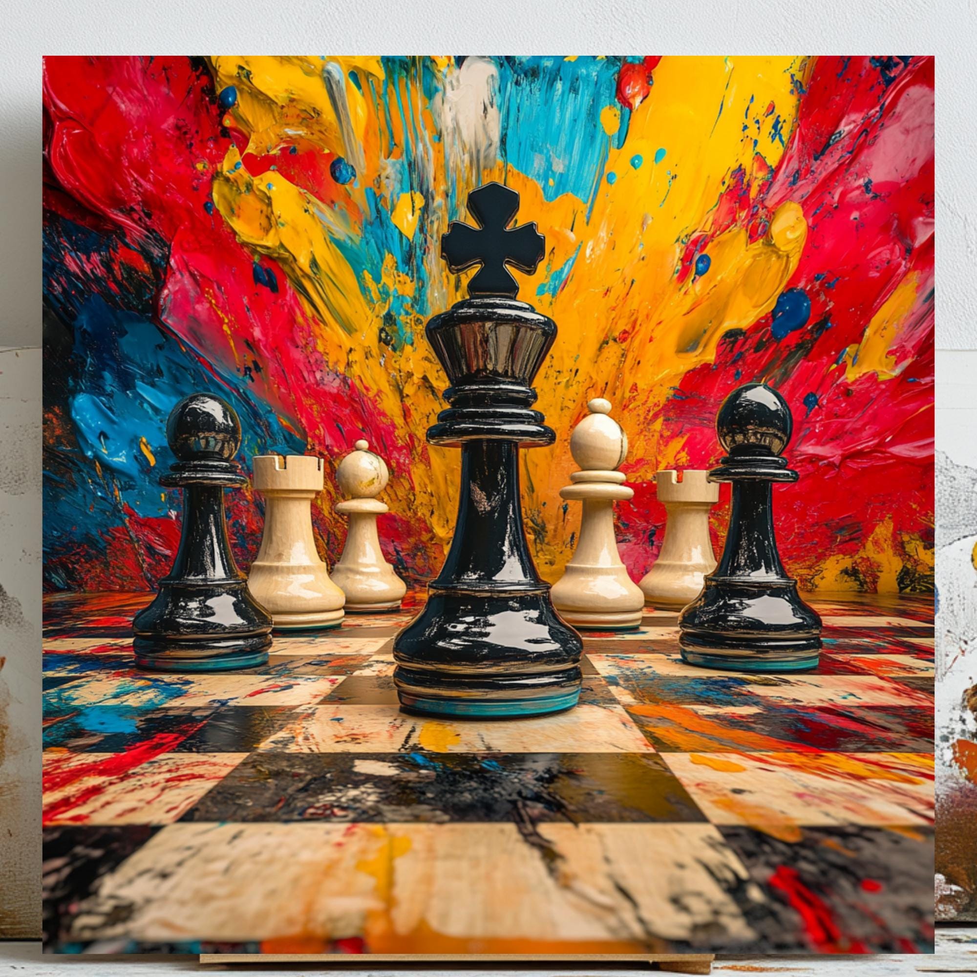Checkmate painting - Etsy 日本