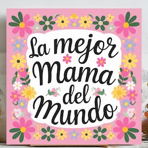 Muttertag Wandkunst, Geschenk für Mama, Mom Wanddekor, druckbare Wandkunst, Digital Download, Floral Mom Print, Muttertagsgeschenkidee, Wandkunst