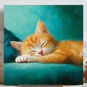 Minimalist Cat Art Print: Feline Home Decor