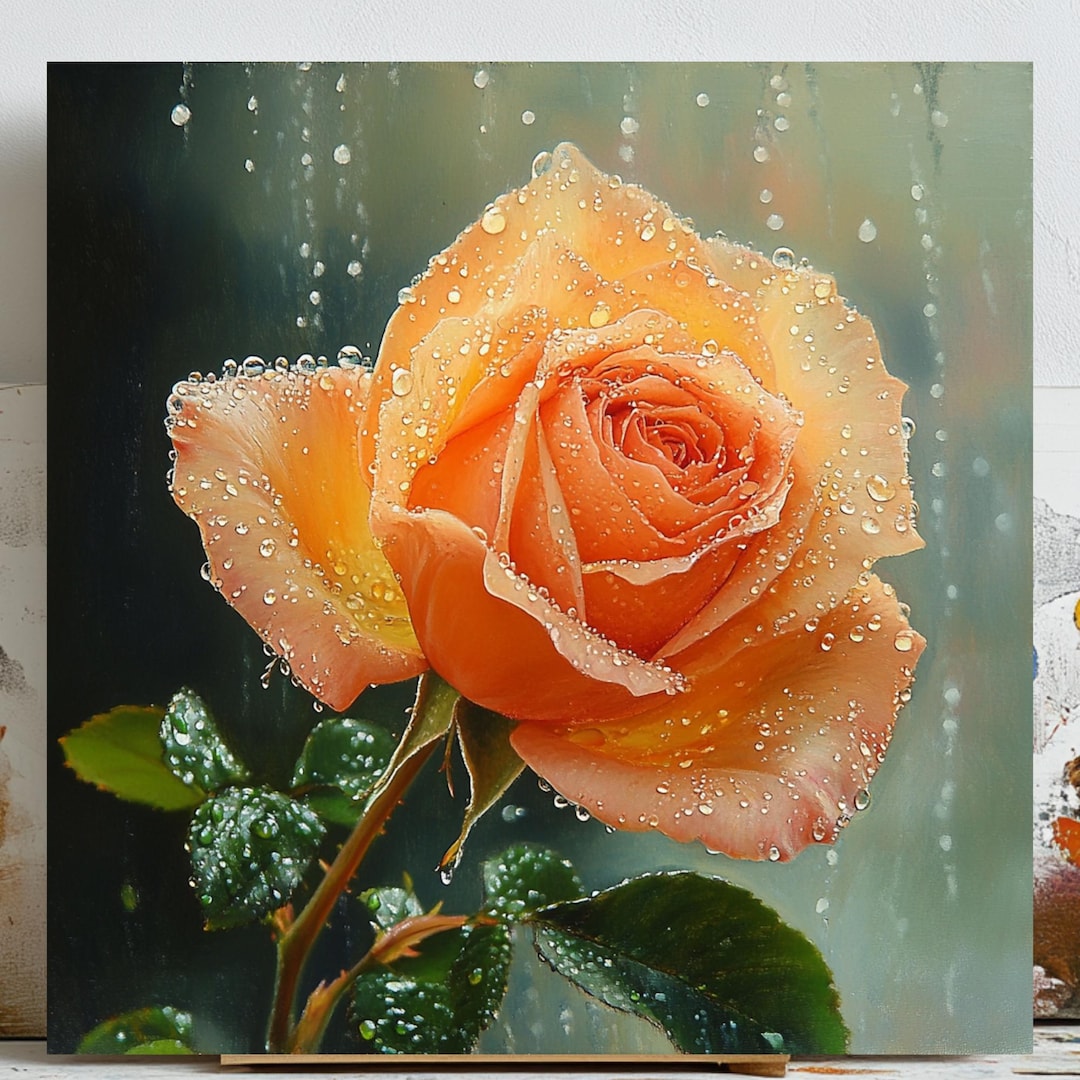 Rose Wall Art Print, Vintage Rose Poster, Botanical Floral Wall Decor ...