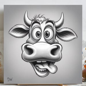 Highland Cow Canvas Print: Rustic Farmhouse Wall Art