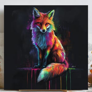 Fox Wall Art, Woodland Animal Decor, Nursery Room Art, Kids Room Decor, Fox Print, Wall Hanging, Animal Illustration, Minimalist  Wall Art