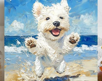Dog Wall Art, Canvas Or Poster, Dog Wall Decor, Dog Home Decor, Living Room Decor, Modern Decor, Animal Decor, Pet Lover Decor, Art Print