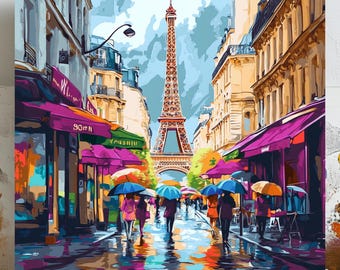 Eiffel Tower Art, Poster or Canvas, Paris Wall Art, Parisian Decor, Modern Wall Art, Travel Photography, Living Room Art,French Art,Home Art