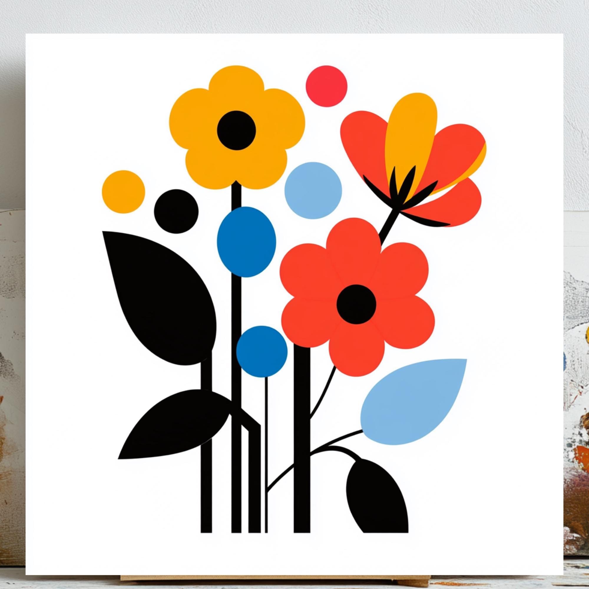 Abstract Flower Wall Art, Floral Printable, Modern Home Decor, Gallery Wall Art, Elegant Wall Art, Abstract Printable Art, Nursery Decor
