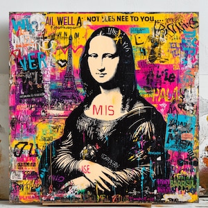 Mona Lisa Art, Mona Lisa Print, Mona Lisa Poster, Wall Art, Home Decor, Famous Painting, Renaissance Art, Pop Art, Minimalist Wall Art Print