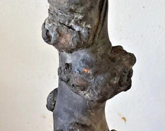 Antyczna, azjatycka rzeźba z korzenia z twardego drewna 2