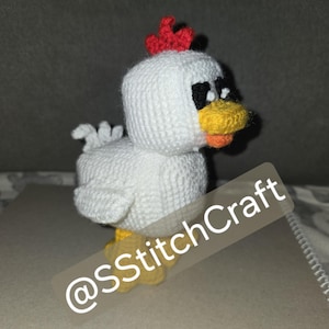 Crochet PATTERN: Cubed Chicken