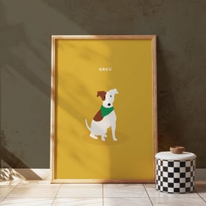 Custom Pet Portrait, Personalized Dog Digital Art