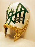 Sleep Token Mask, Vessel, Novelty Cosplay Masks, painted or unpainted, Red or New 2025 Green/gold, with or without strap and eye fabric