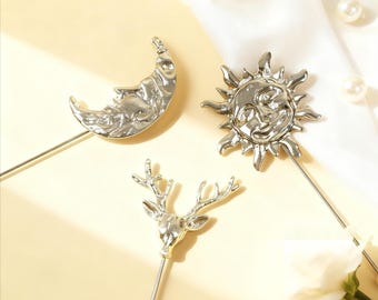 Broche personalizado, alfinetes de lapela vintage com animais, broche de casamento, broche para lapela de terno, broche masculino, presentes de aniversário para pai/mãe