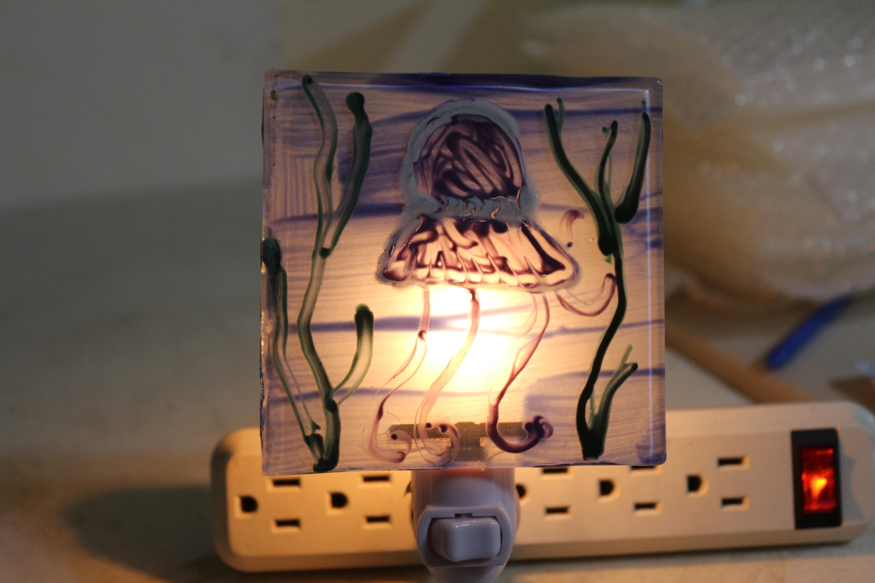 Purple Jellyfish Nightlight