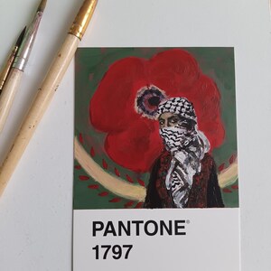 Carte Pantone Mère Marie, peinture originale des temps modernes