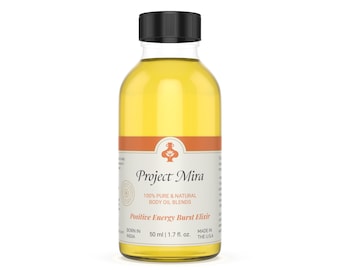 Positive Energy Body Oil: Orange, Lemon & Frankincense - Pre-Workout Muscle Activation