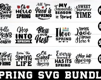 Spring Pics Svg Spring Svg Bundle - Etsy