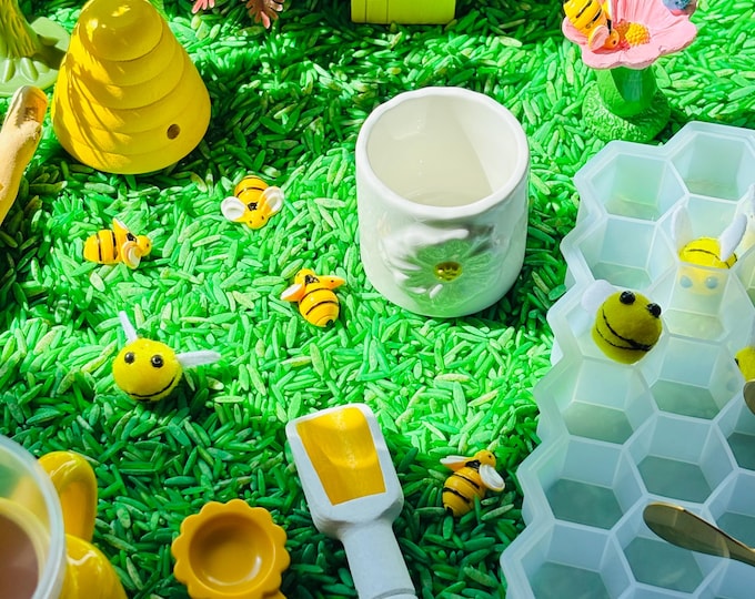 Bumblebee Life Cycle Sensory Bin