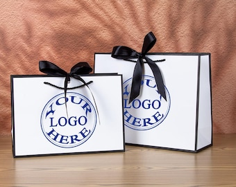 Bolsas de papel personalizadas con logotipo: bolsas de regalo de marca personalizadas
