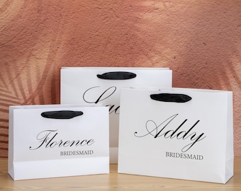 Personalized Bridesmaid Gift Bags – Elegant Wedding Party Favor